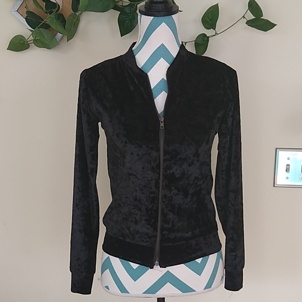 Insta Girl Velvet Like light jacket